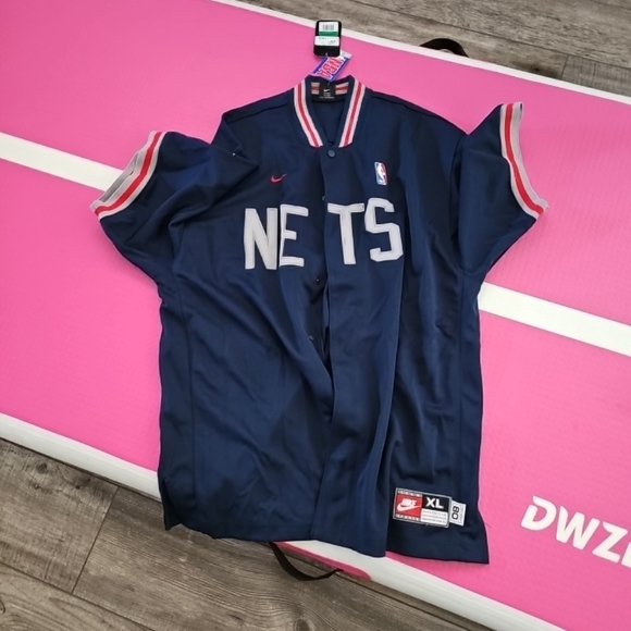 Vintage NWT Nike Team New Jersey Nets Shooting Warm Up Jersey Shirt  Mens xl - Picture 5 of 5